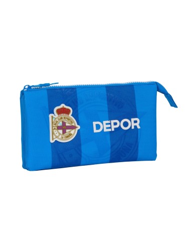 Portatodo Triple Real Deportivo De La Coruña | Reino Escolar: Mochilas y Regalos