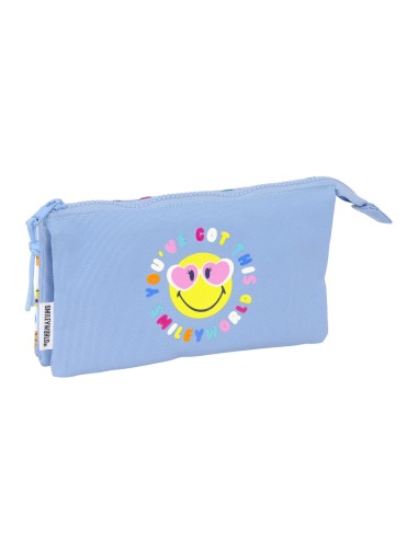 Portatodo Triple Reciclado Smiley World | Reino Escolar: Mochilas y Regalos