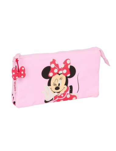 Portatodo Triple Minnie Mouse | Reino Escolar: Mochilas y Regalos