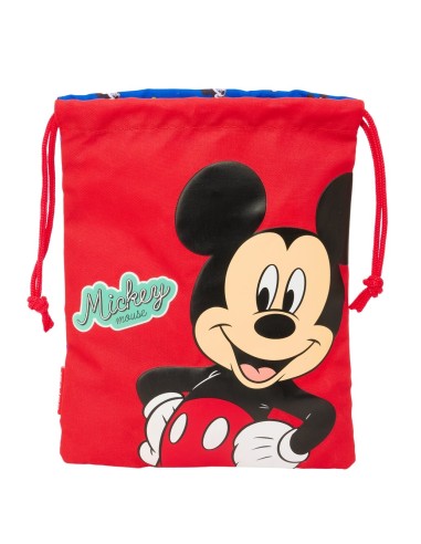 Saquito Merienda Mickey Mouse | Reino Escolar: Mochilas y Regalos