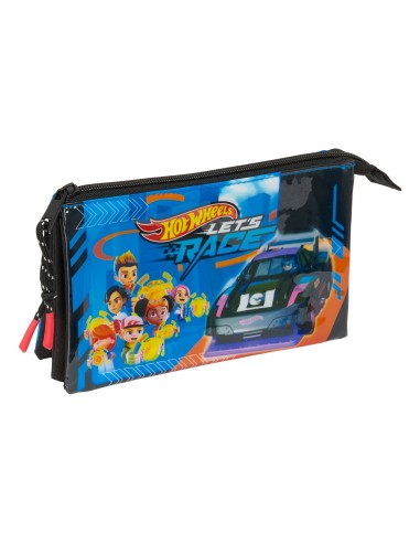 Portatodo Triple Hot Wheels | Reino Escolar: Mochilas y Regalos