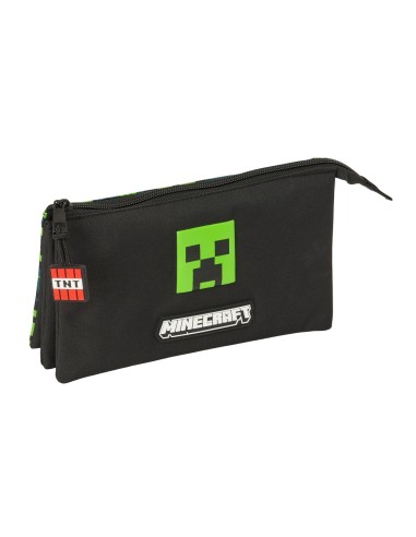 Portatodo Triple Minecraft | Reino Escolar: Mochilas y Regalos