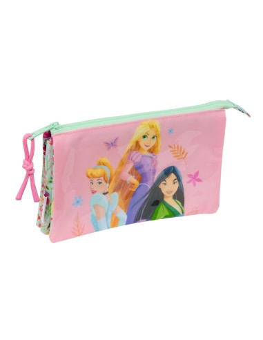 Portatodo Triple Princesas Disney | Reino Escolar: Mochilas y Regalos