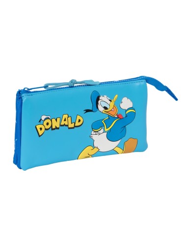 Portatodo Triple Donald Duck | Reino Escolar: Mochilas y Regalos