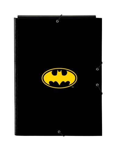 Carpeta Cartón Folio Gomas Solapas Batman | Reino Escolar: Mochilas y Regalos