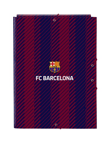 Carpeta Cartón Folio Gomas Solapas F.C. Barcelona | Reino Escolar: Mochilas y Regalos