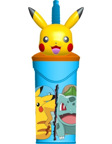 Vaso Figurita 3D 360ml Pokemon | Reino Escolar: Mochilas y Regalos