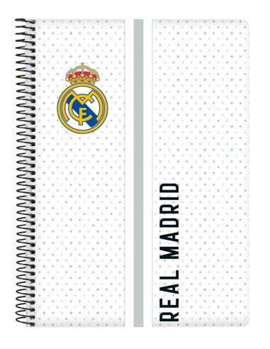 Libreta Cuarto Tapas Duras 80 Hojas Real Madrid | Reino Escolar: Mochilas y Regalos