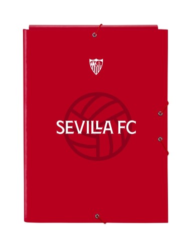 Carpeta Cartón Folio Gomas Solapas Sevilla F.C. | Reino Escolar: Mochilas y Regalos